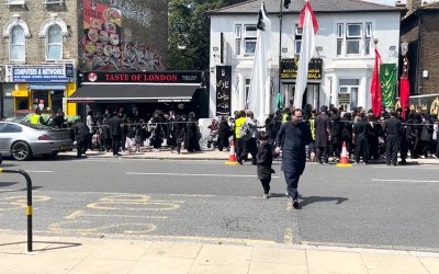 An All Black Shia Procession in Newham